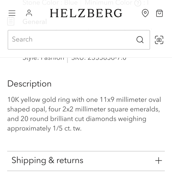 Opal,Emerald, 1/5 ct. tw. Diamond Ring in 10K Ring - Picture 3 of 16